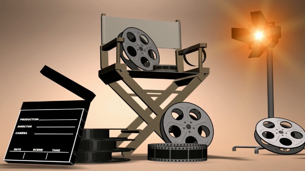 Film Set Equipment Powerpoint Background